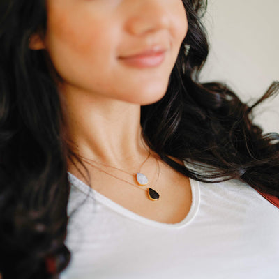 Black Onyx Alchemy Necklace for Stress Relief