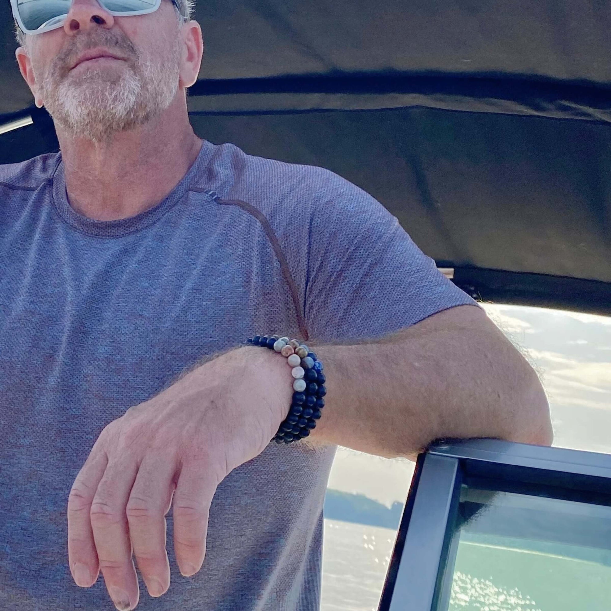 Fatherhood Rhyolite Men's Bracelet