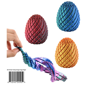 3D Printed Twisty Dragon Egg Fidget ~ Liquid Ball