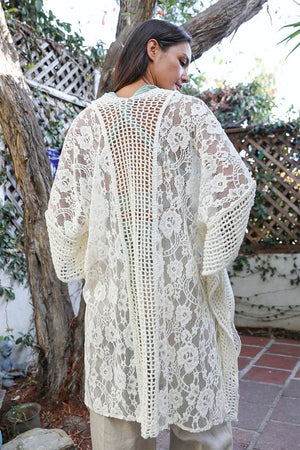 Leto Accessories - 🌺 Floral Pattern Kimono - Perfect Summer Cover