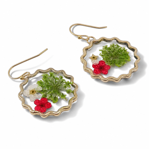 Moyra Embedded Flower Earring