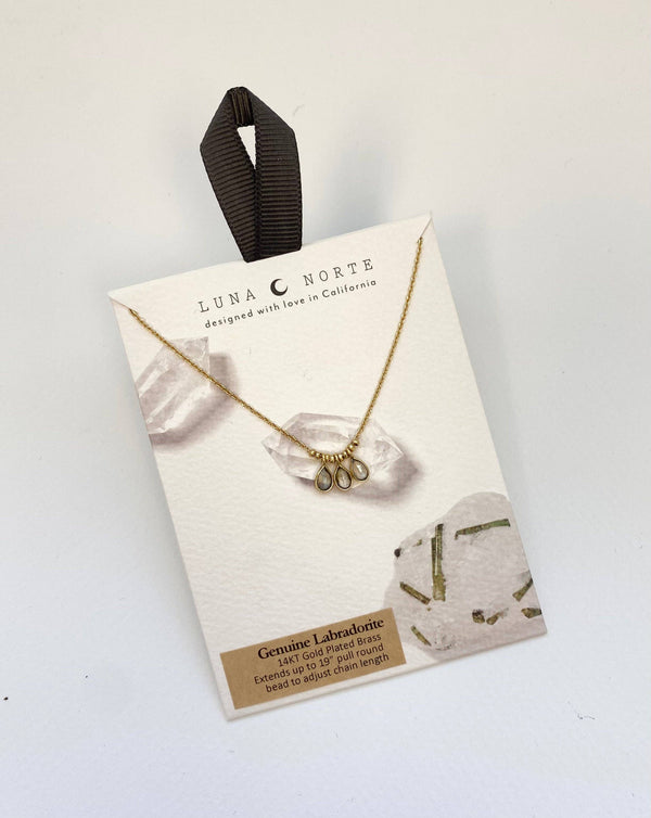 Luna Norte - Misty Necklace - Labradorite