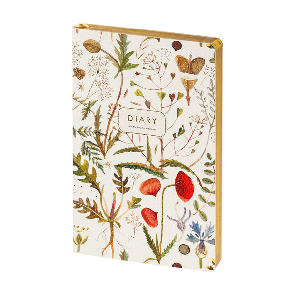 BV by Bruno Visconti - A5 Vegan Leather Daily Planner - Greens and Flowers