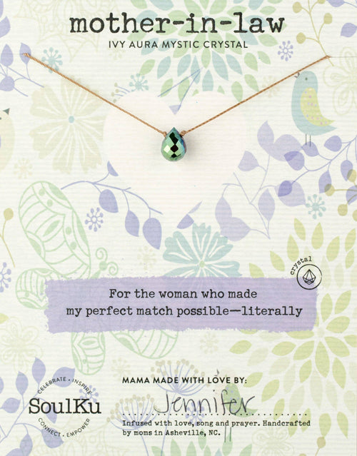 Mother-in-Law Ivy Aura Mystic Crystal Necklace