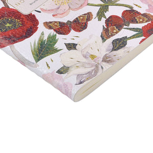 BV by Bruno Visconti - Vegan Leather A6 Passport Notebook - Peonies