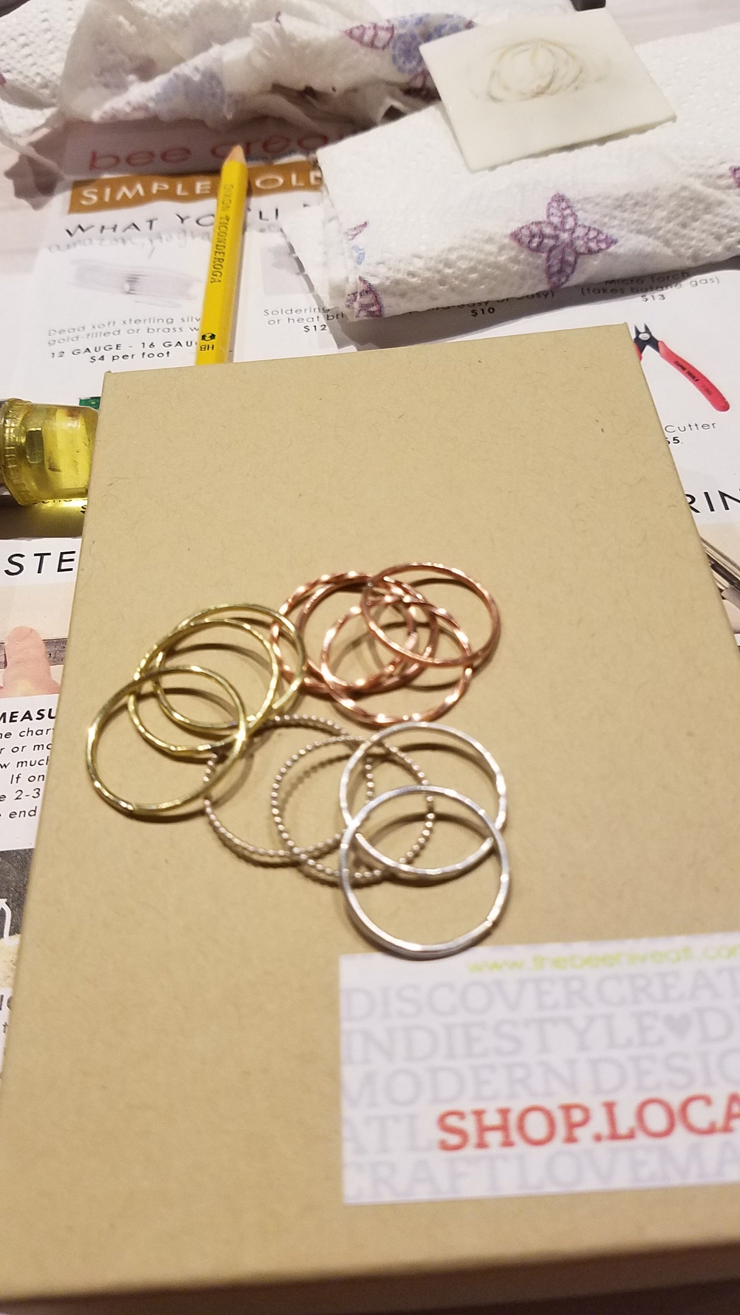 Simple Soldering 201 - Interlocking Hoop Necklace