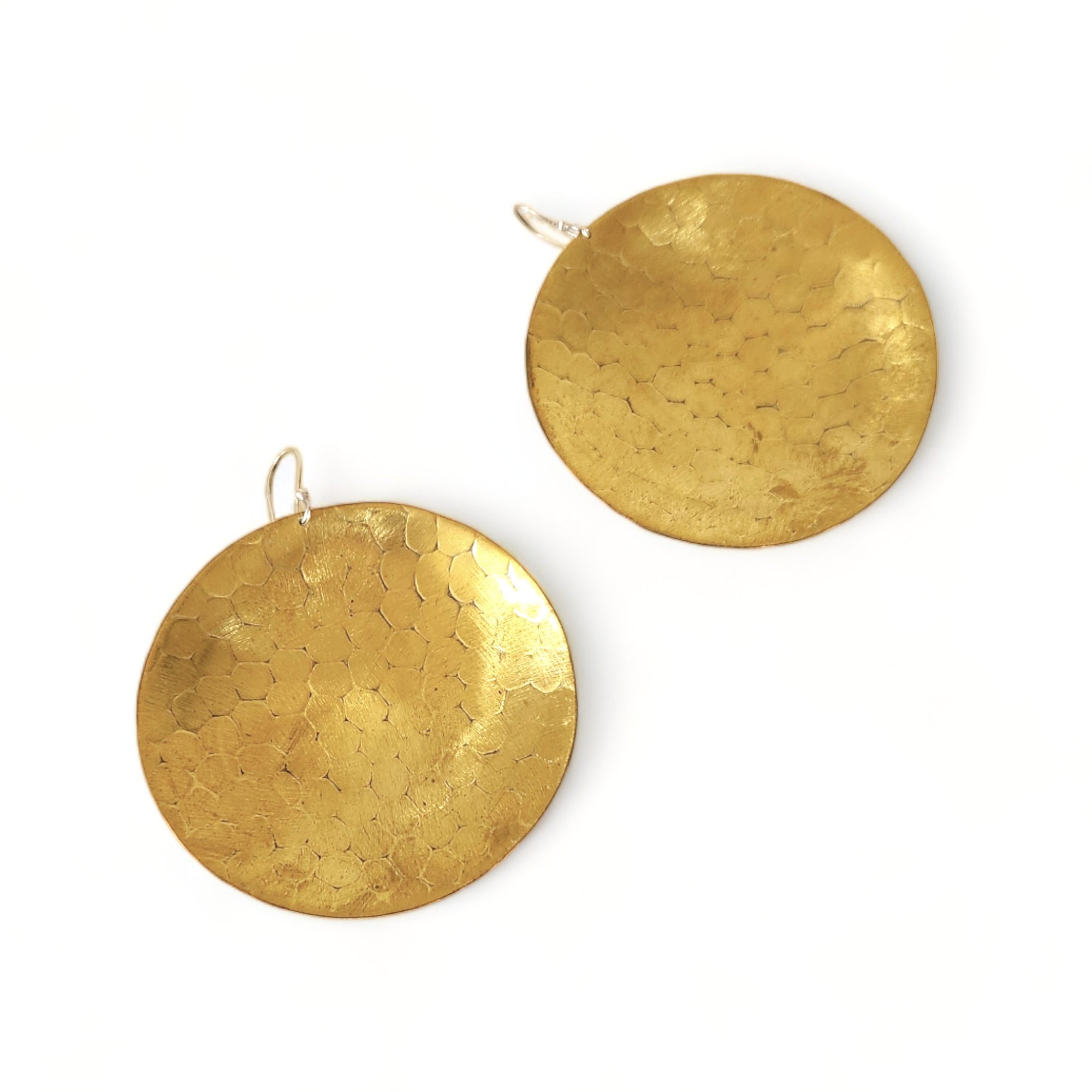 Snakeskin Pattern Domed Earrings