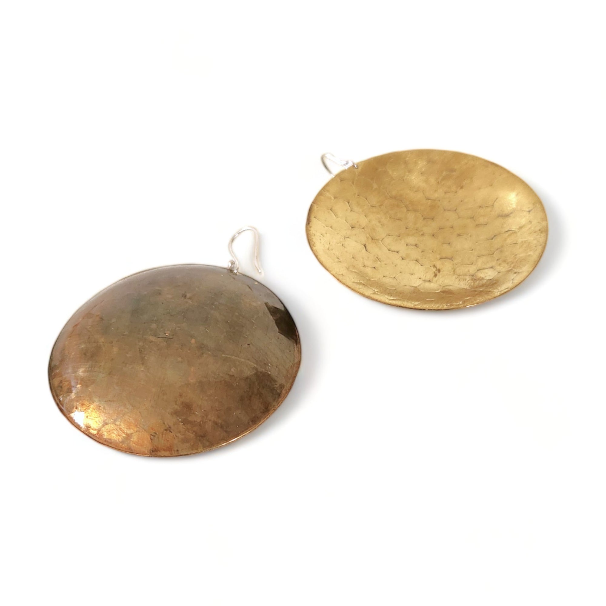 Snakeskin Pattern Domed Earrings