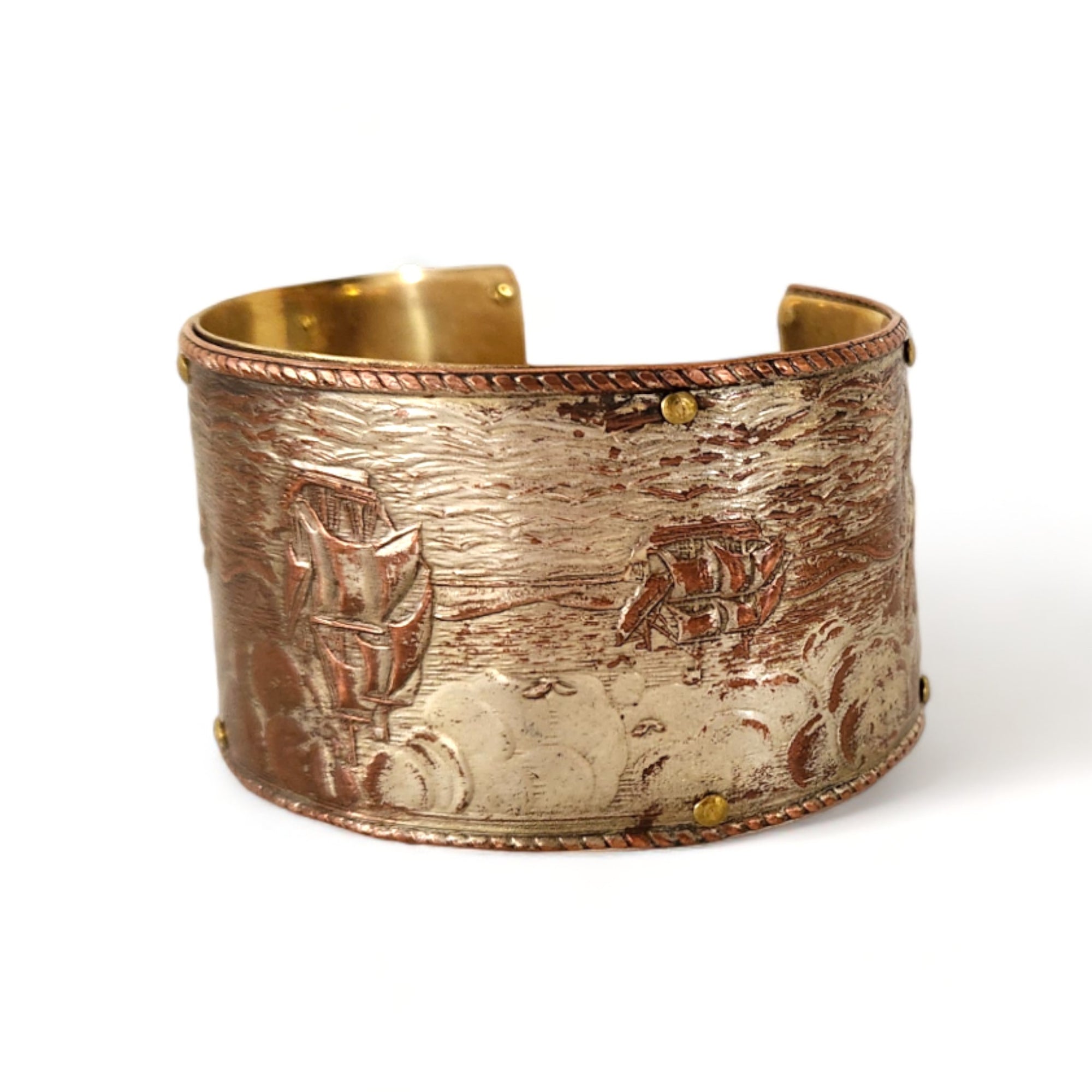 Two-toned Copper + Brass Cuff