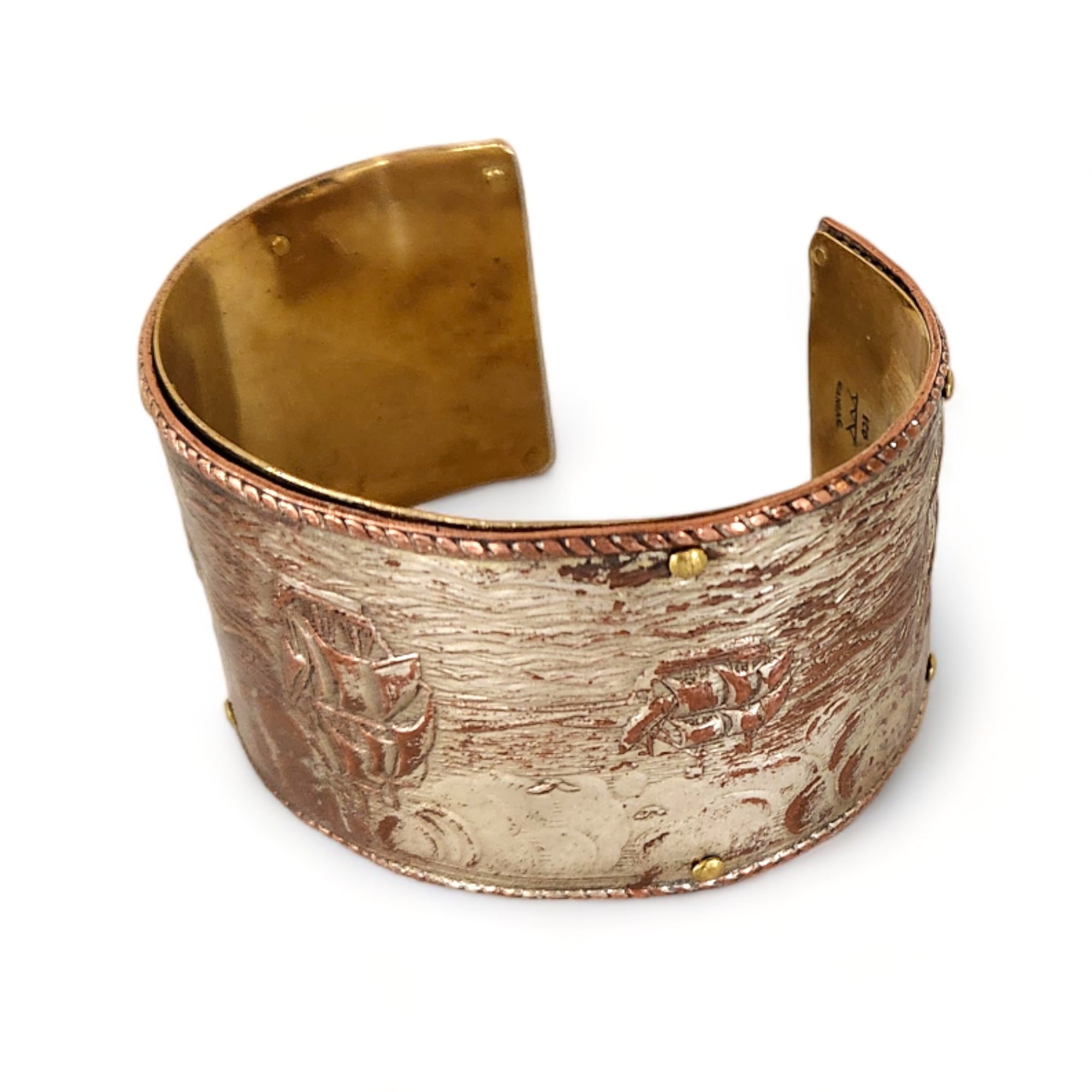 Two-toned Copper + Brass Cuff