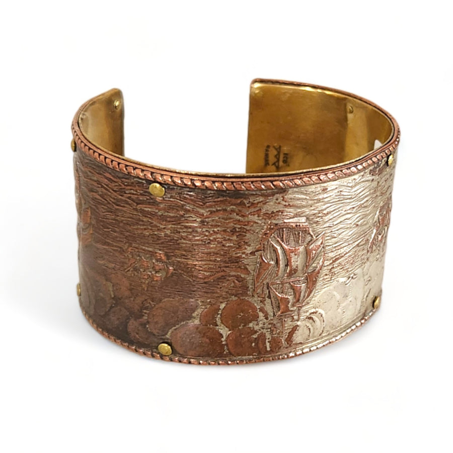 Two-toned Copper + Brass Cuff