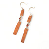 Double Link Copper Earrings