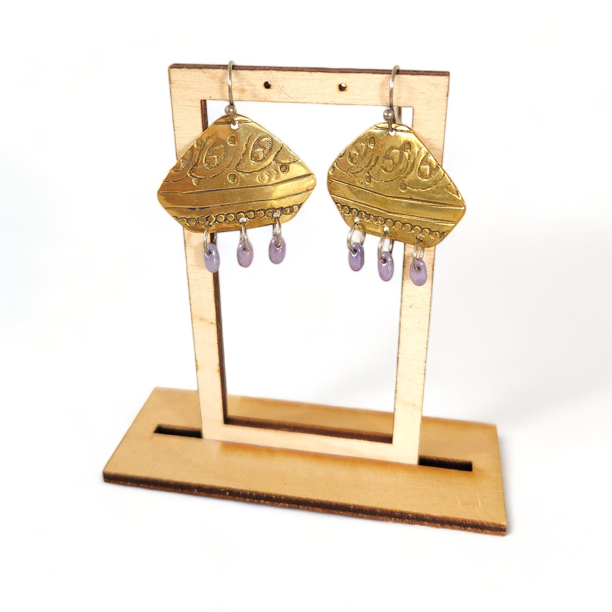Whimsy Purple Drops Earrings