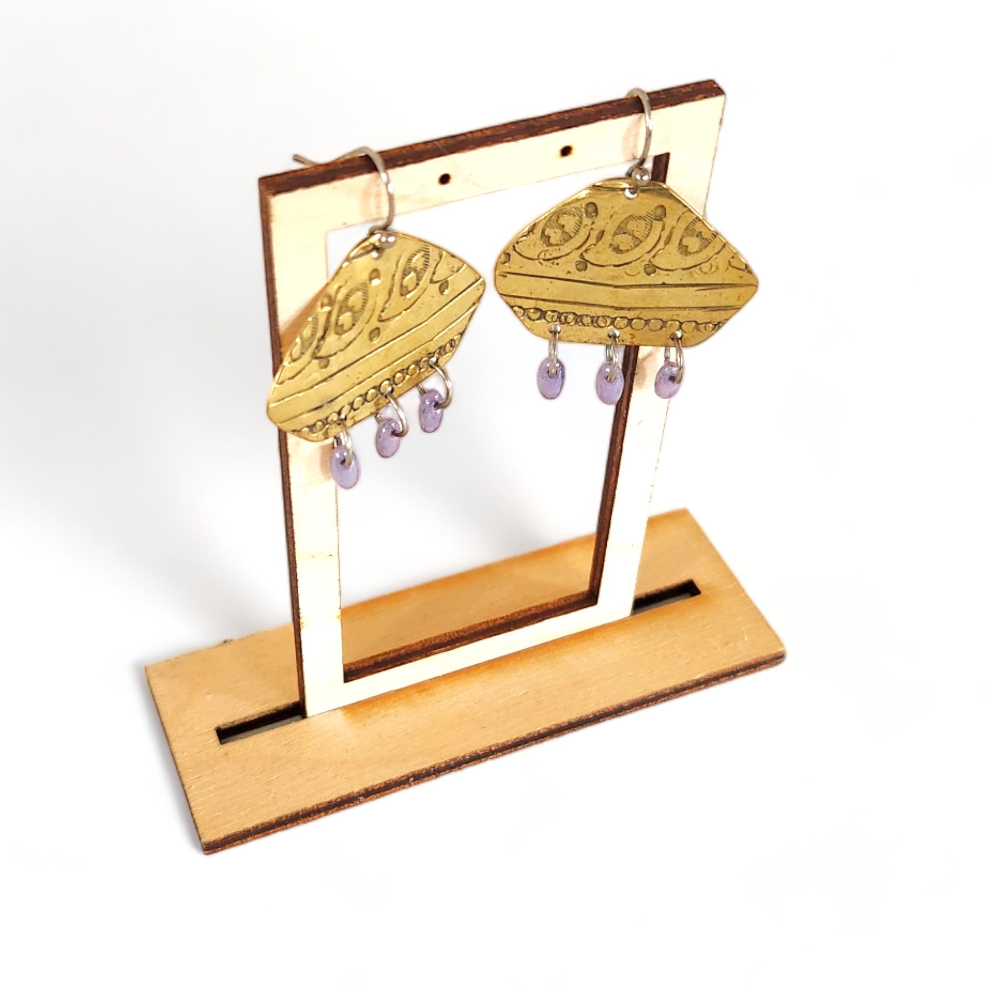 Whimsy Purple Drops Earrings