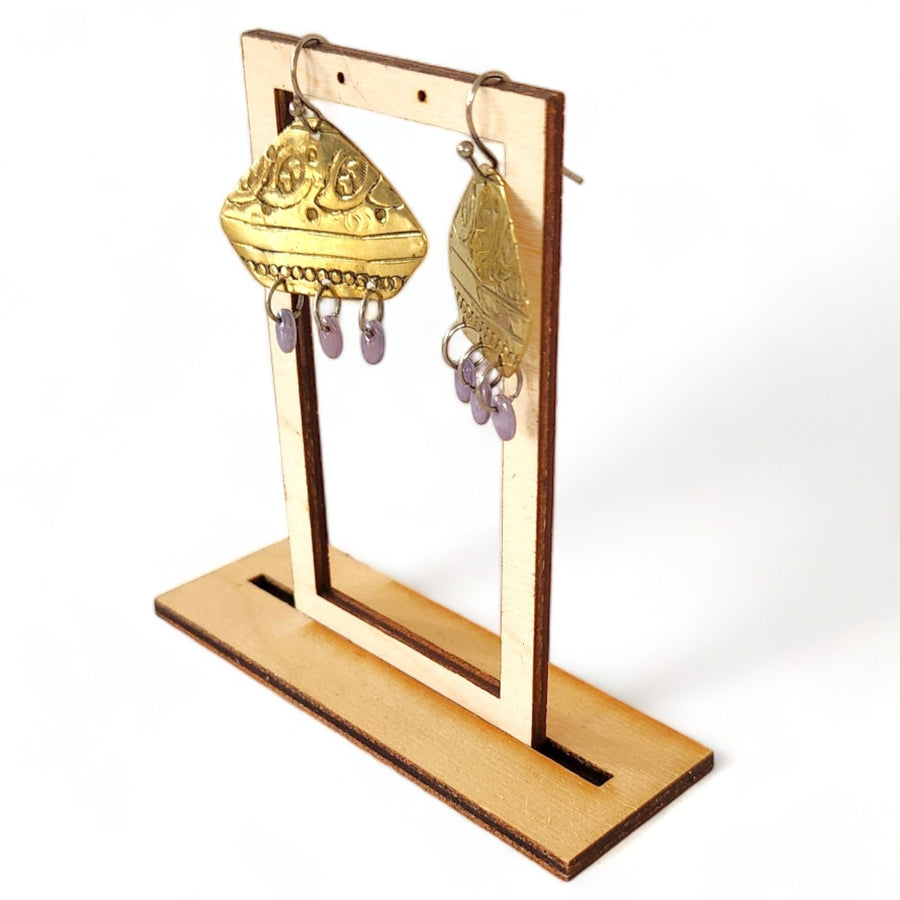 Whimsy Purple Drops Earrings