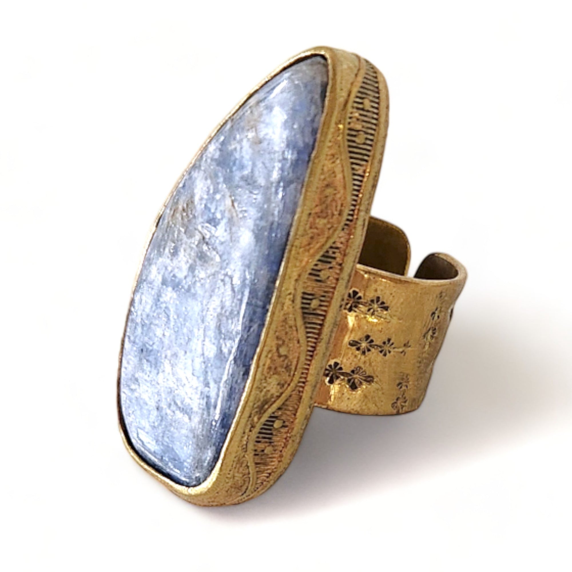 Blue Kyanite Upcycled Ring