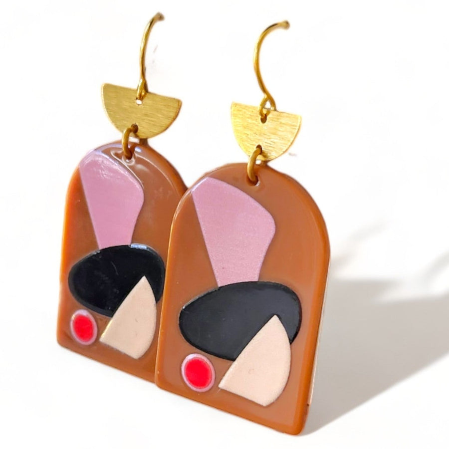 Cannes Acrylic Earrings - Pall