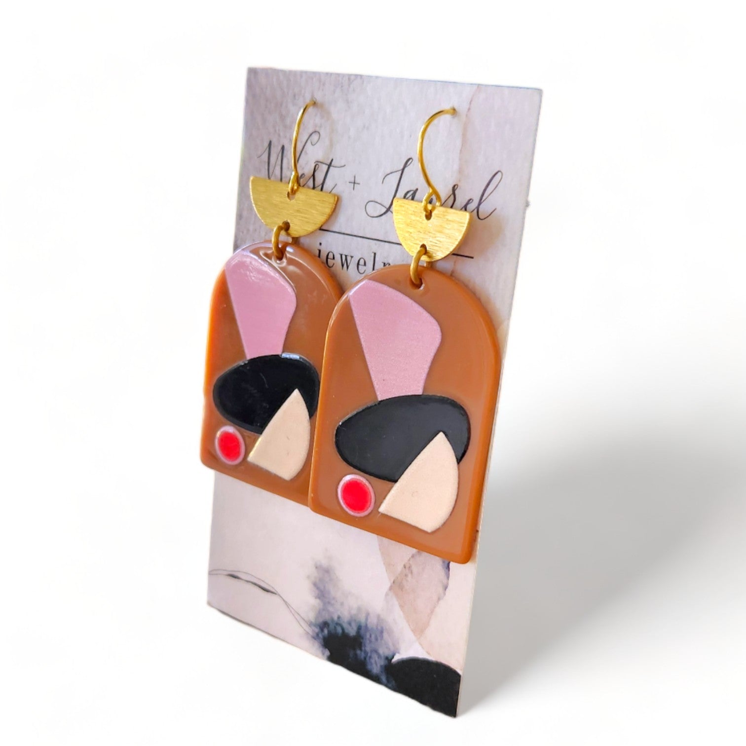 Cannes Acrylic Earrings - Pall