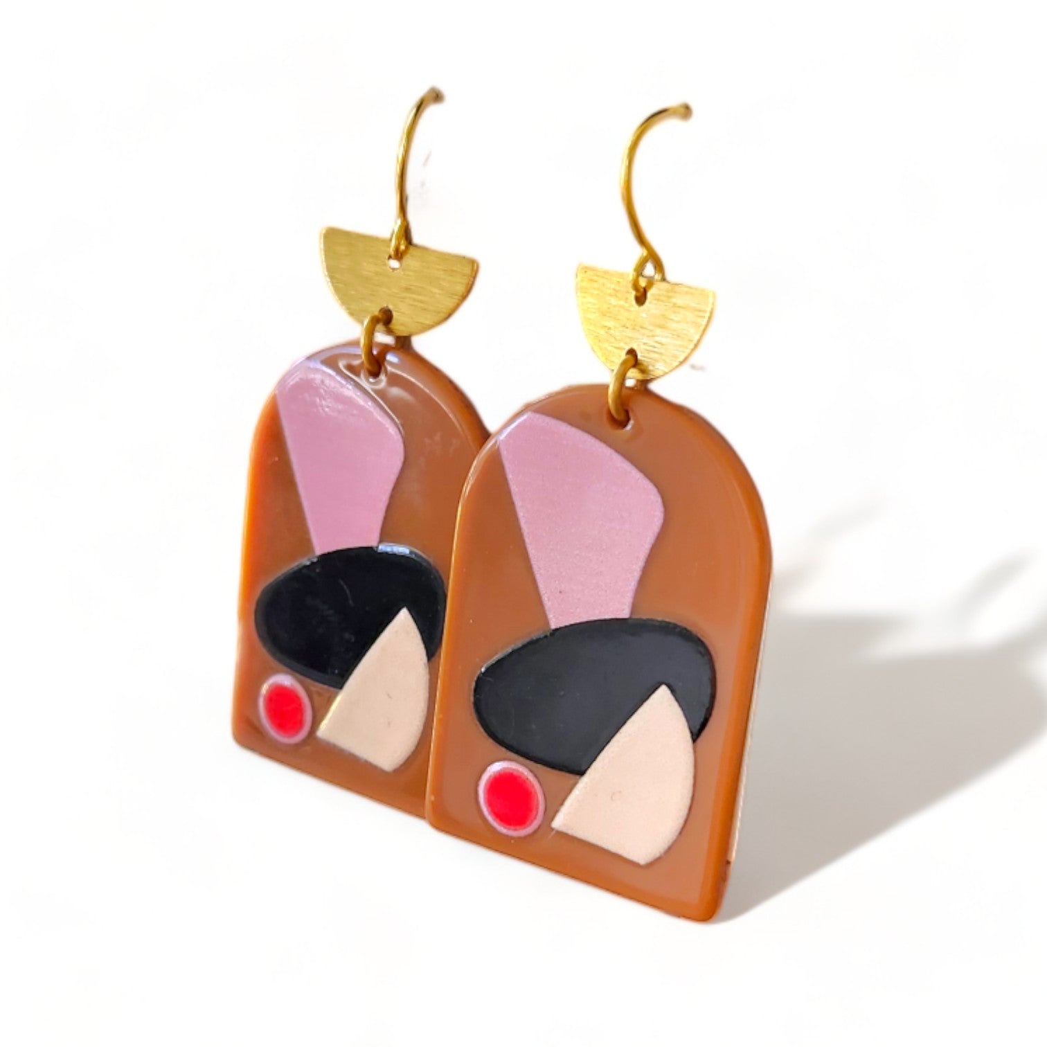 Cannes Acrylic Earrings - Pall