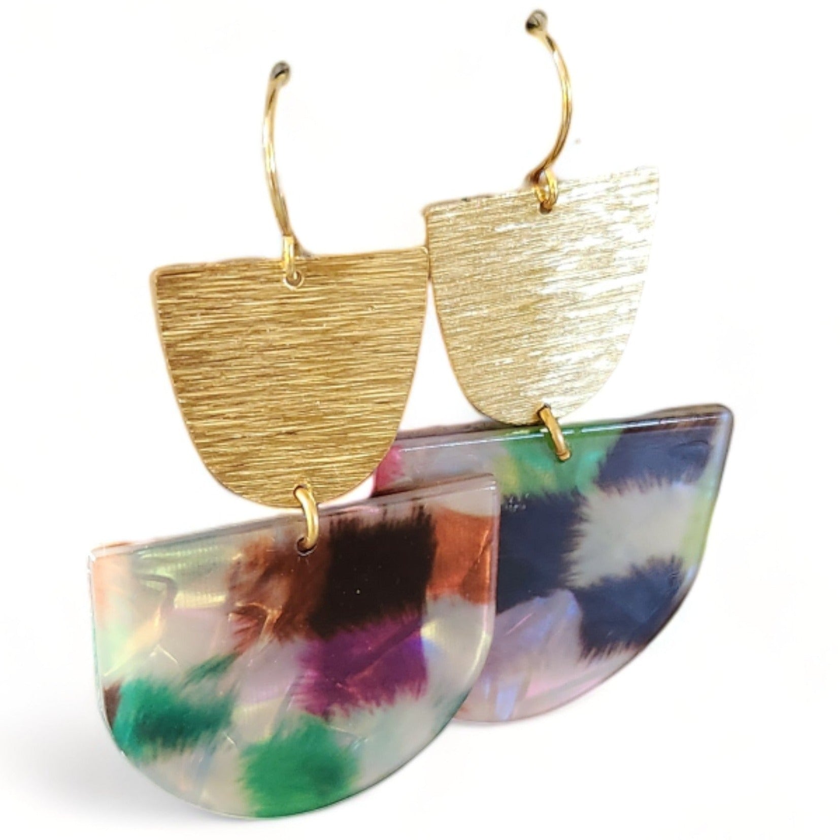 Cannes Acrylic Earrings - Gila (green)