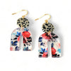 Speckled Blooms Acrylic Earrings