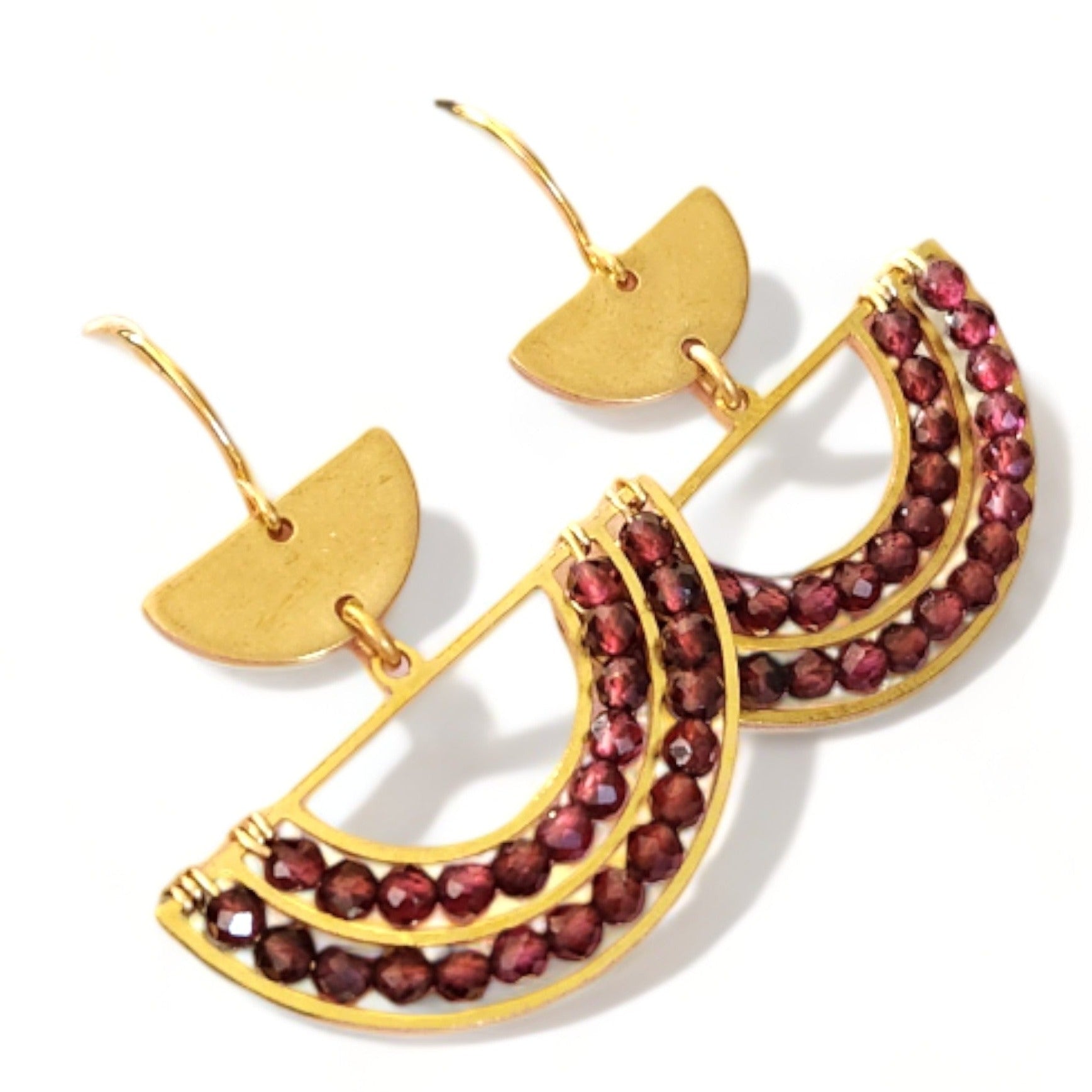 Elemental Earring - Aloe Red Tourmaline