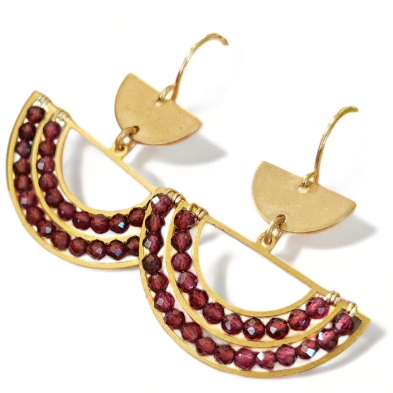 Elemental Earring - Aloe Red Tourmaline