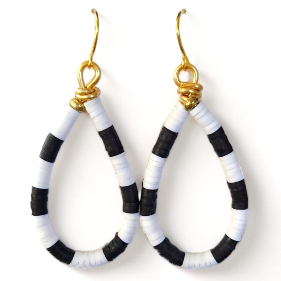 Delilah Striped Teardrop Earrings
