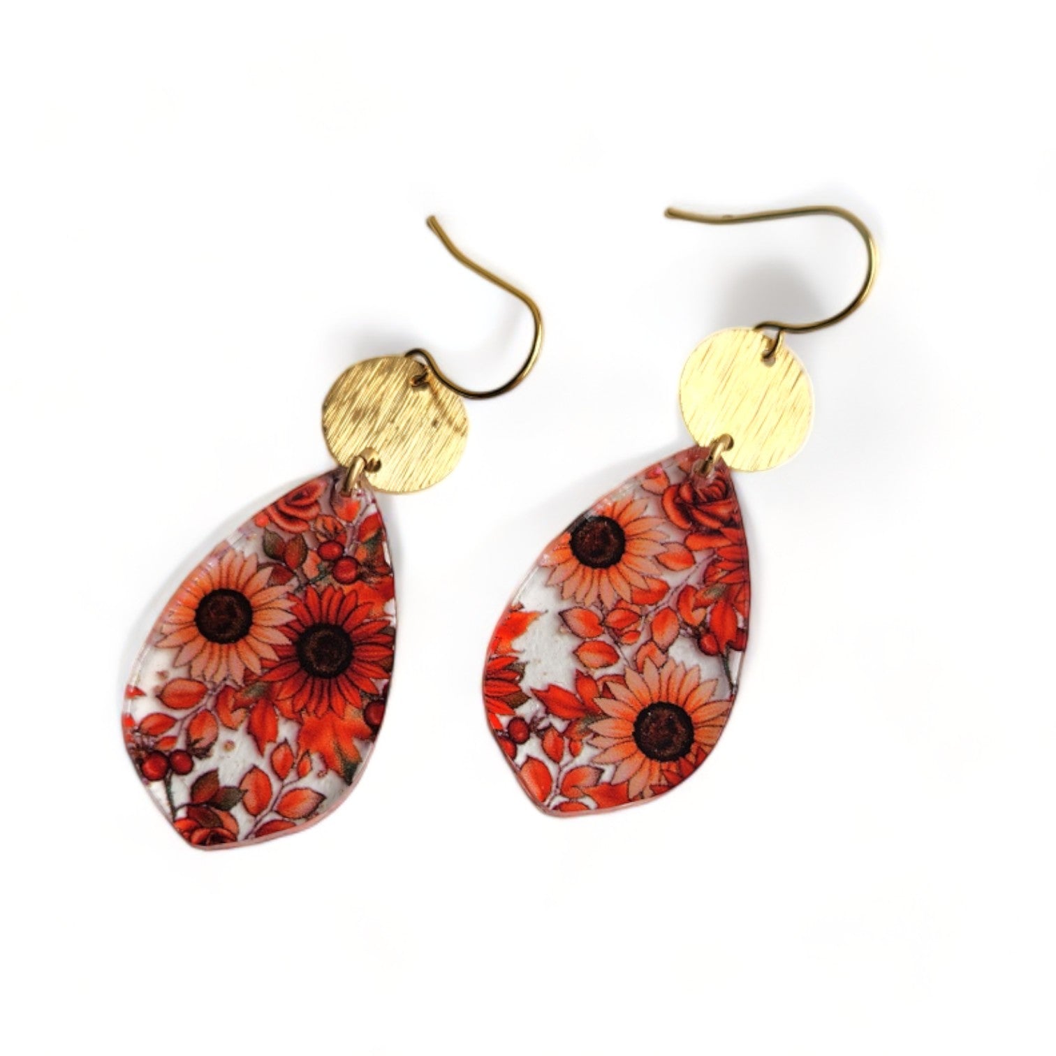 Gerber Daisy Acrylic Earrings