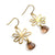 Floral Earring with Quartz