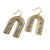 Fancy Arches Gemstone Earrings - Labradorite