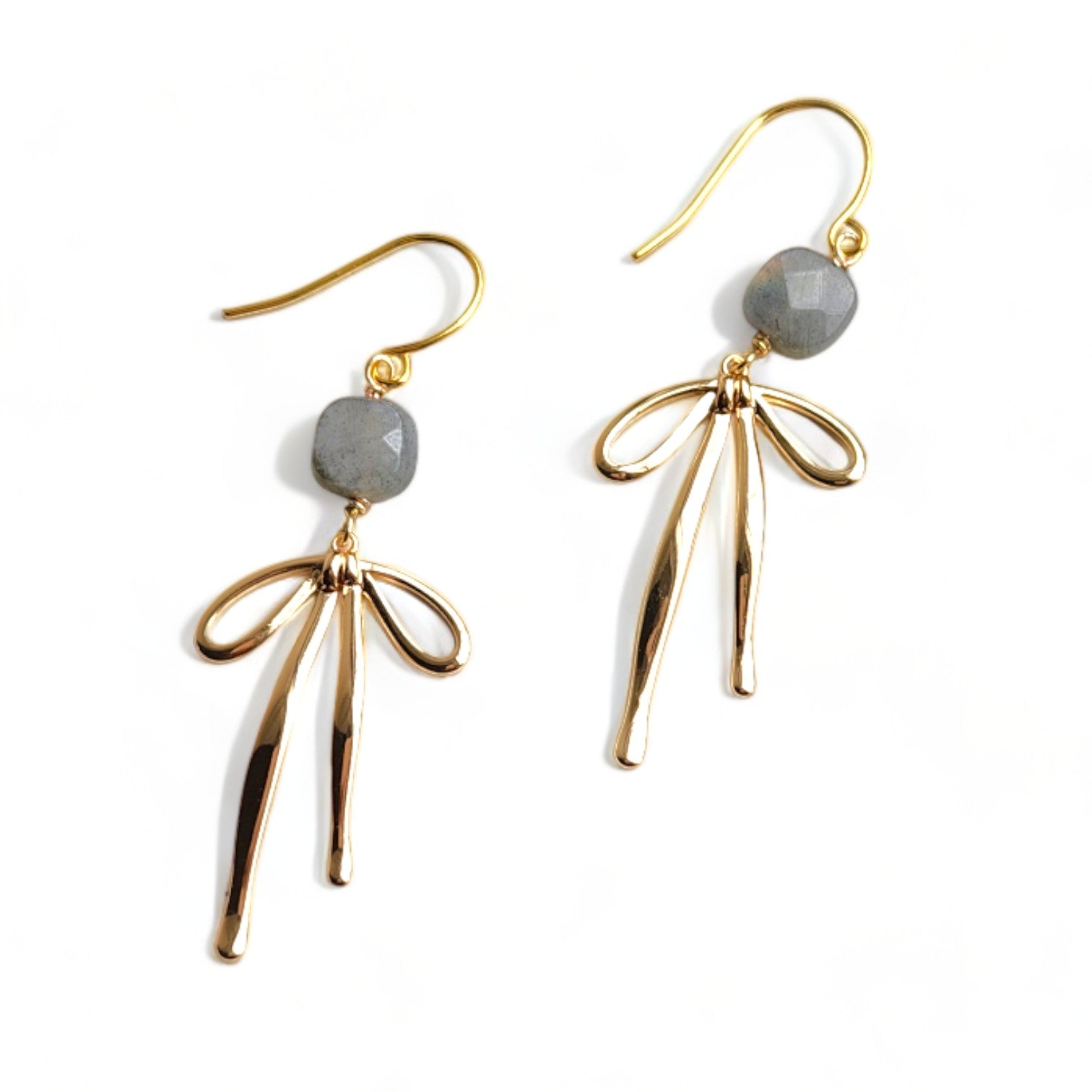 Gold Bow Earrings