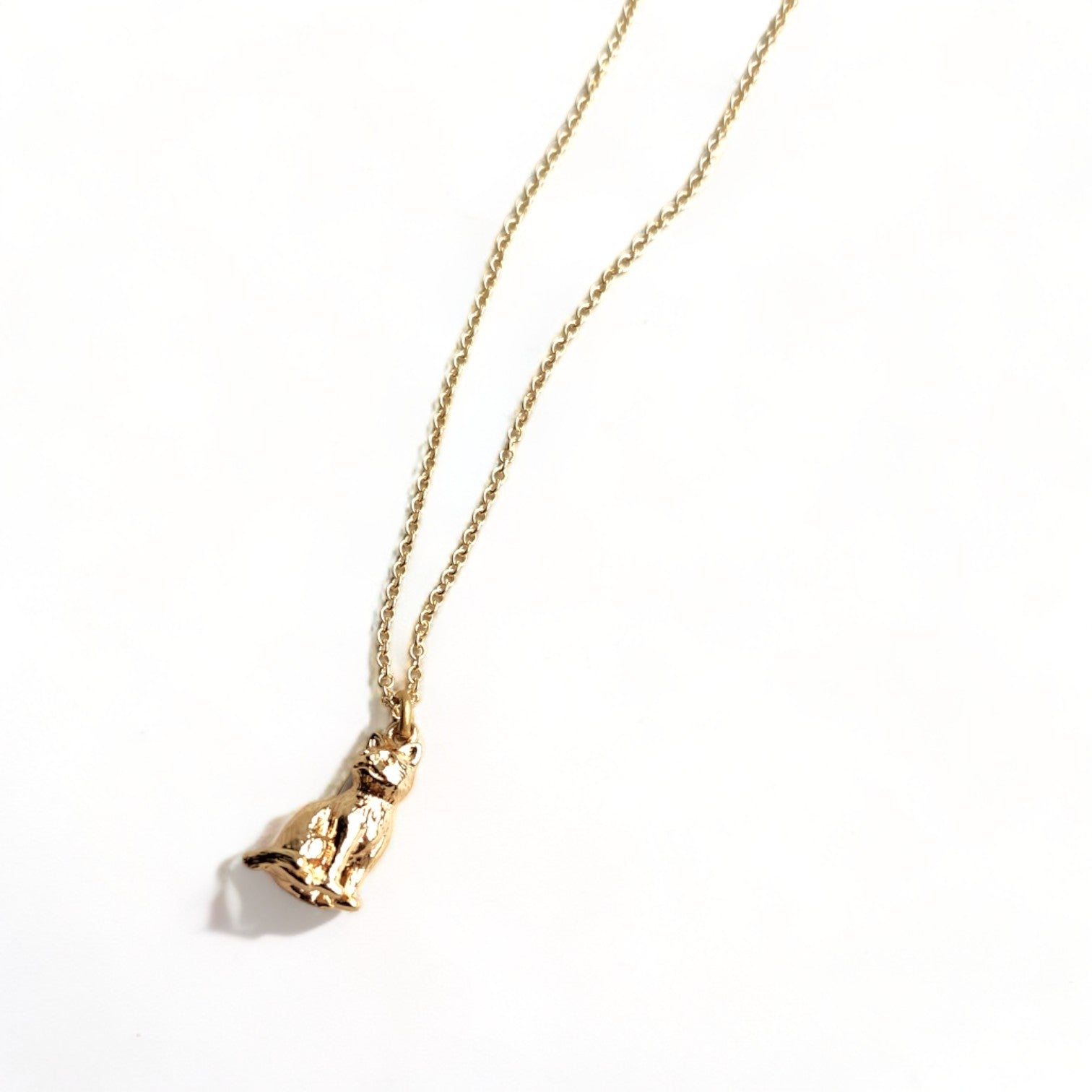 Sitting Cat Pendant Necklace