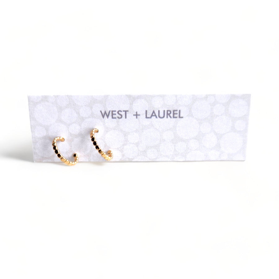 Studs -Beaded Hoop Earrings