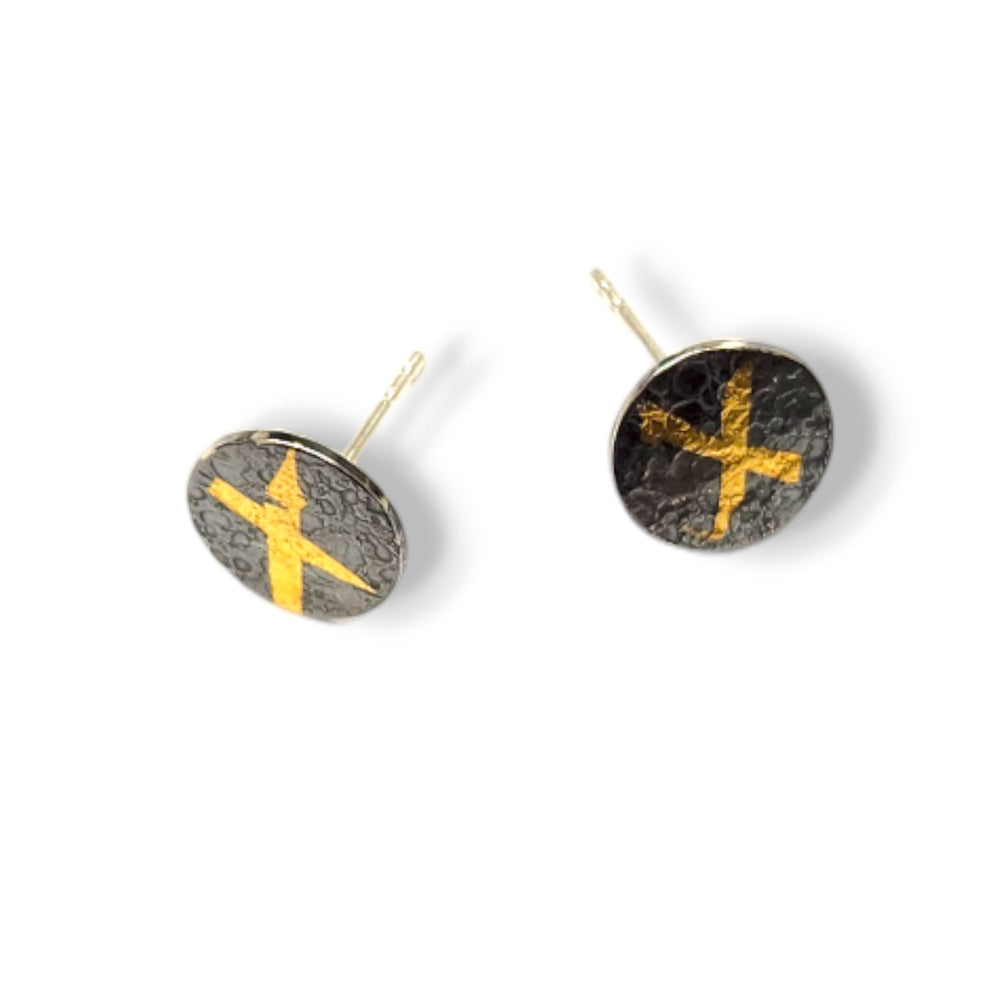 Keum-Boo Criss-Cross Studs