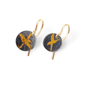 Keum-Boo Criss Cross Dangle Earrings