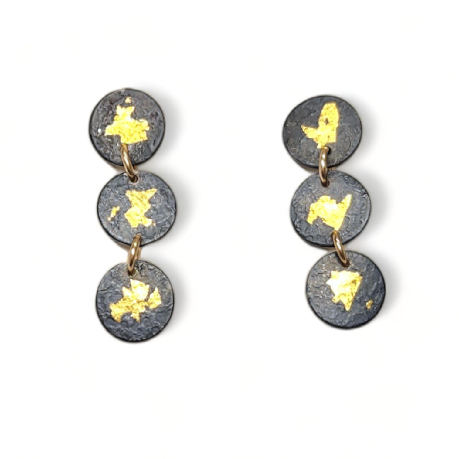 Keum-Boo Triple Drop Stud Earrings