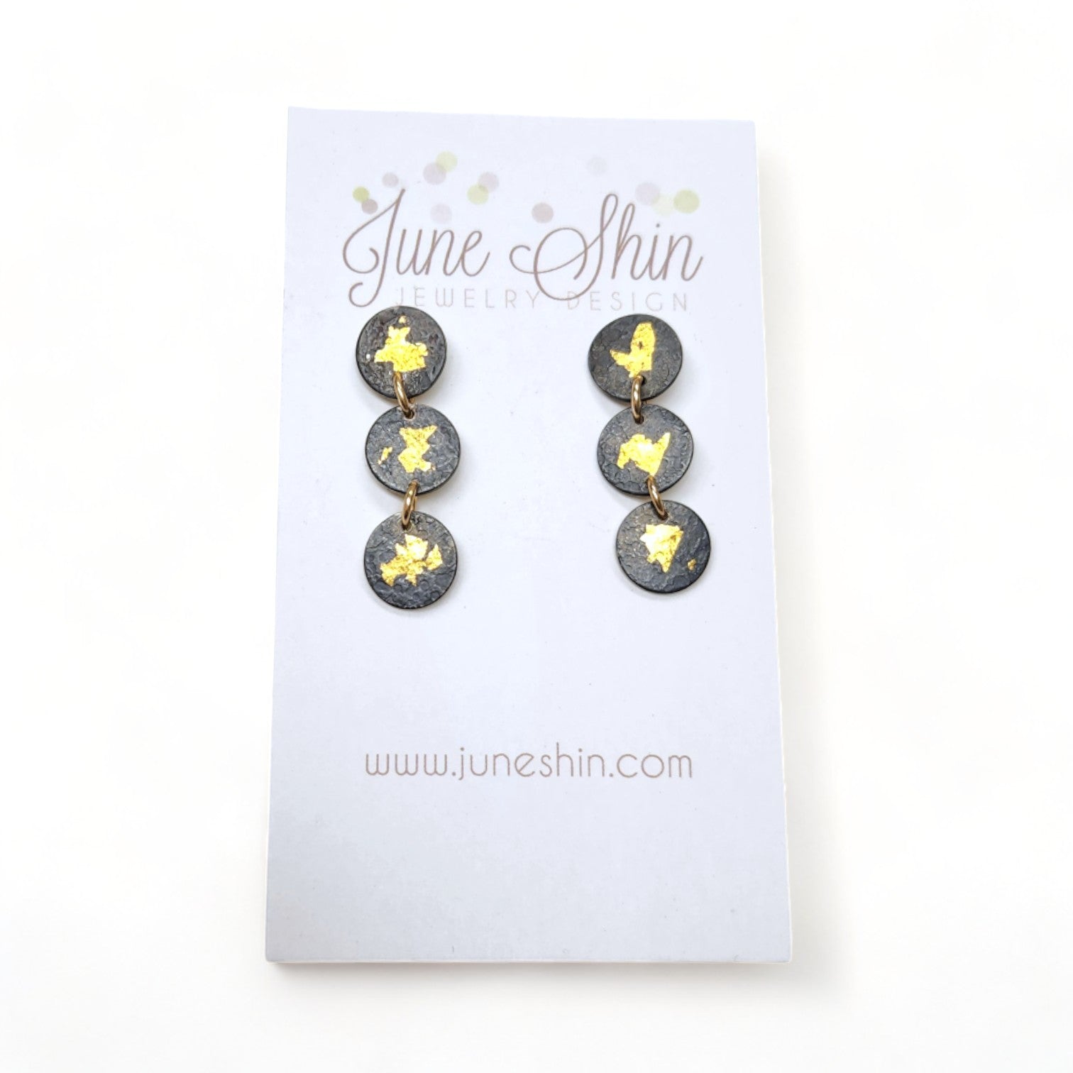 Keum-Boo Triple Drop Stud Earrings
