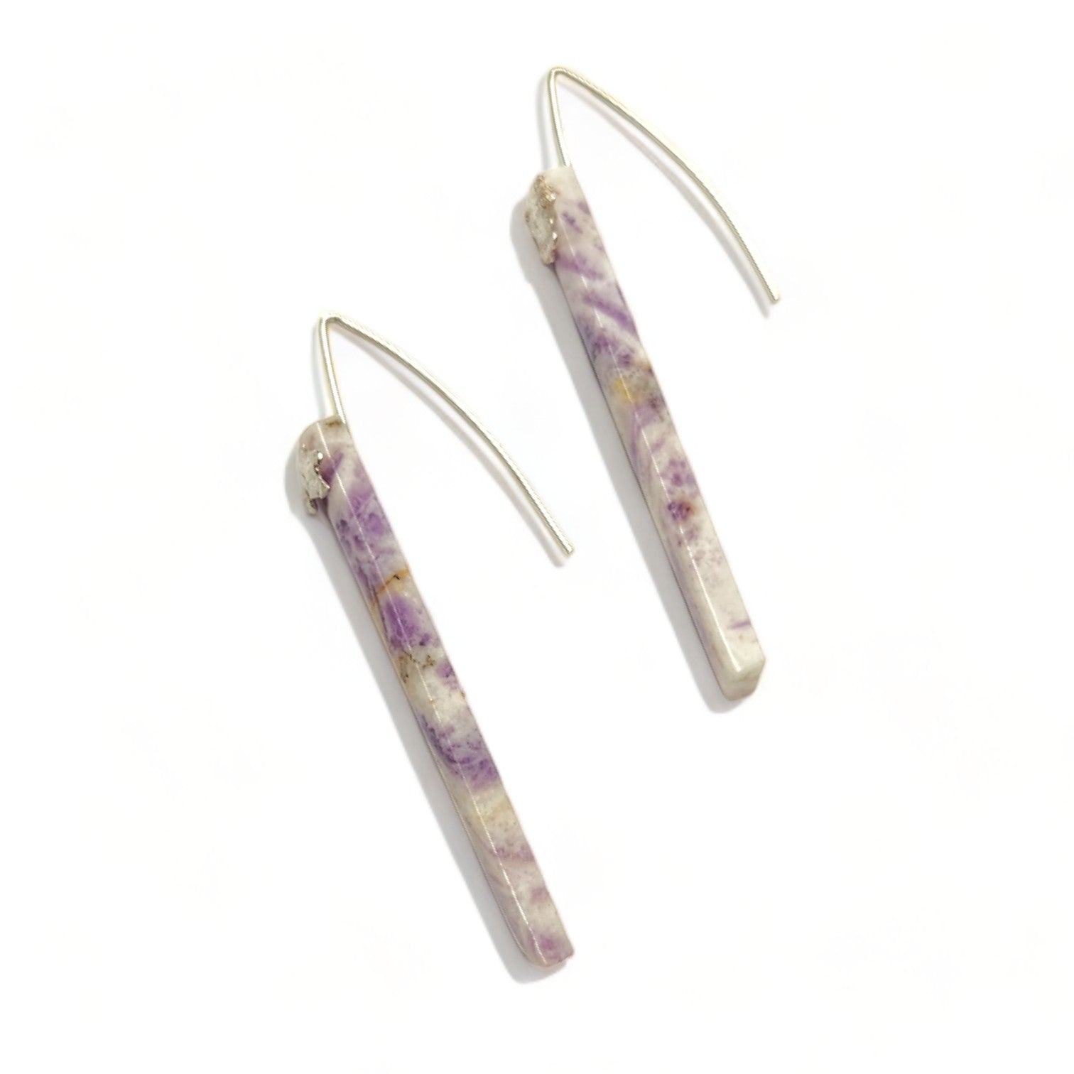 Lepidolite and Sterling Earrings