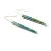 Moss Agate and Sterling Earrings