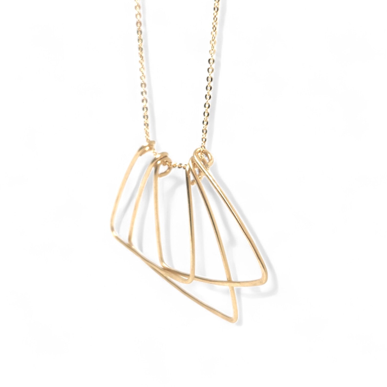 Iben Hand-hammered Brass Necklace