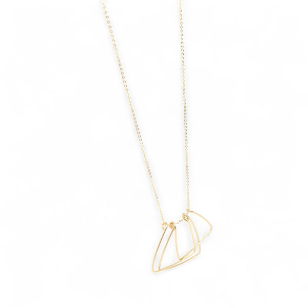 Iben Hand-hammered Brass Necklace