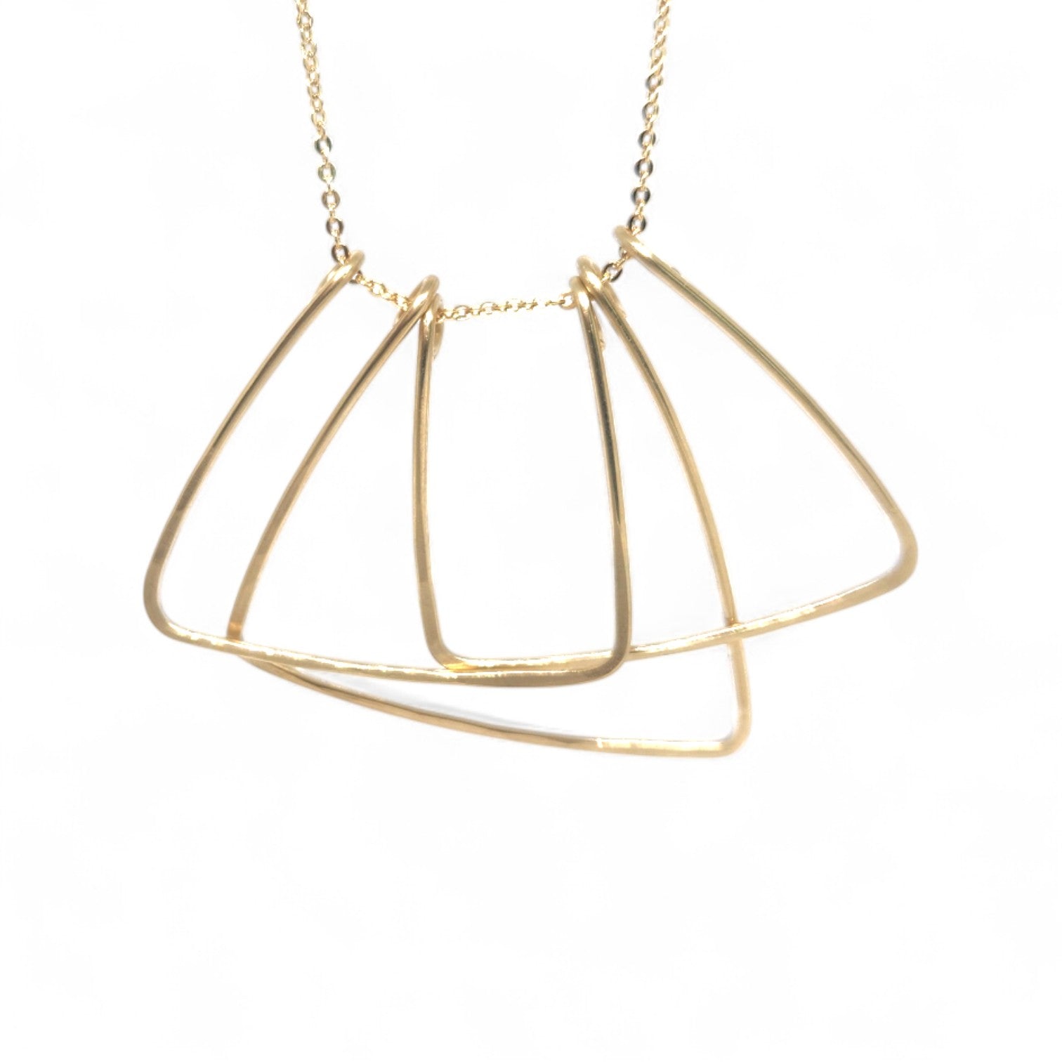 Iben Hand-hammered Brass Necklace