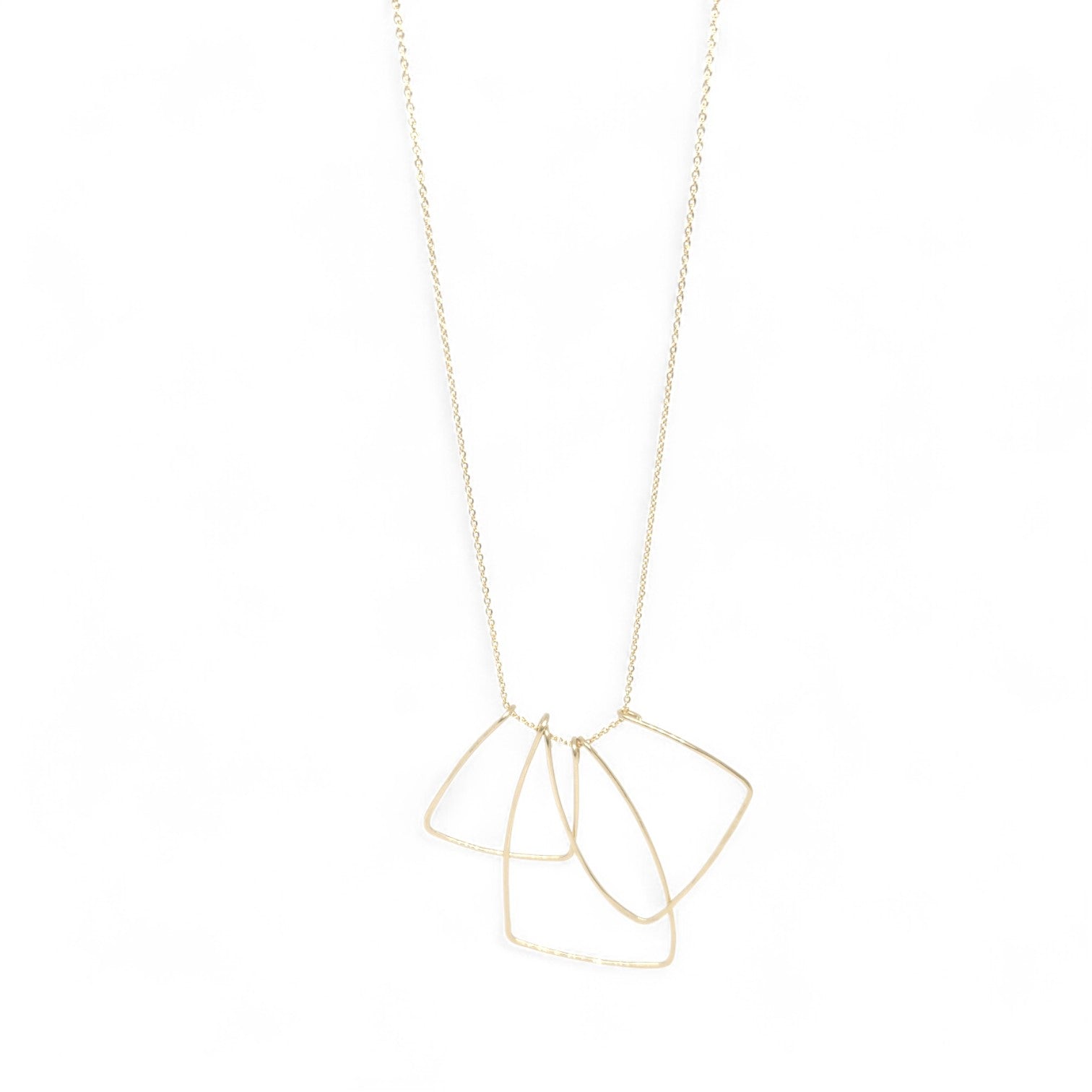 Vilde Hand-hammered Brass Necklace