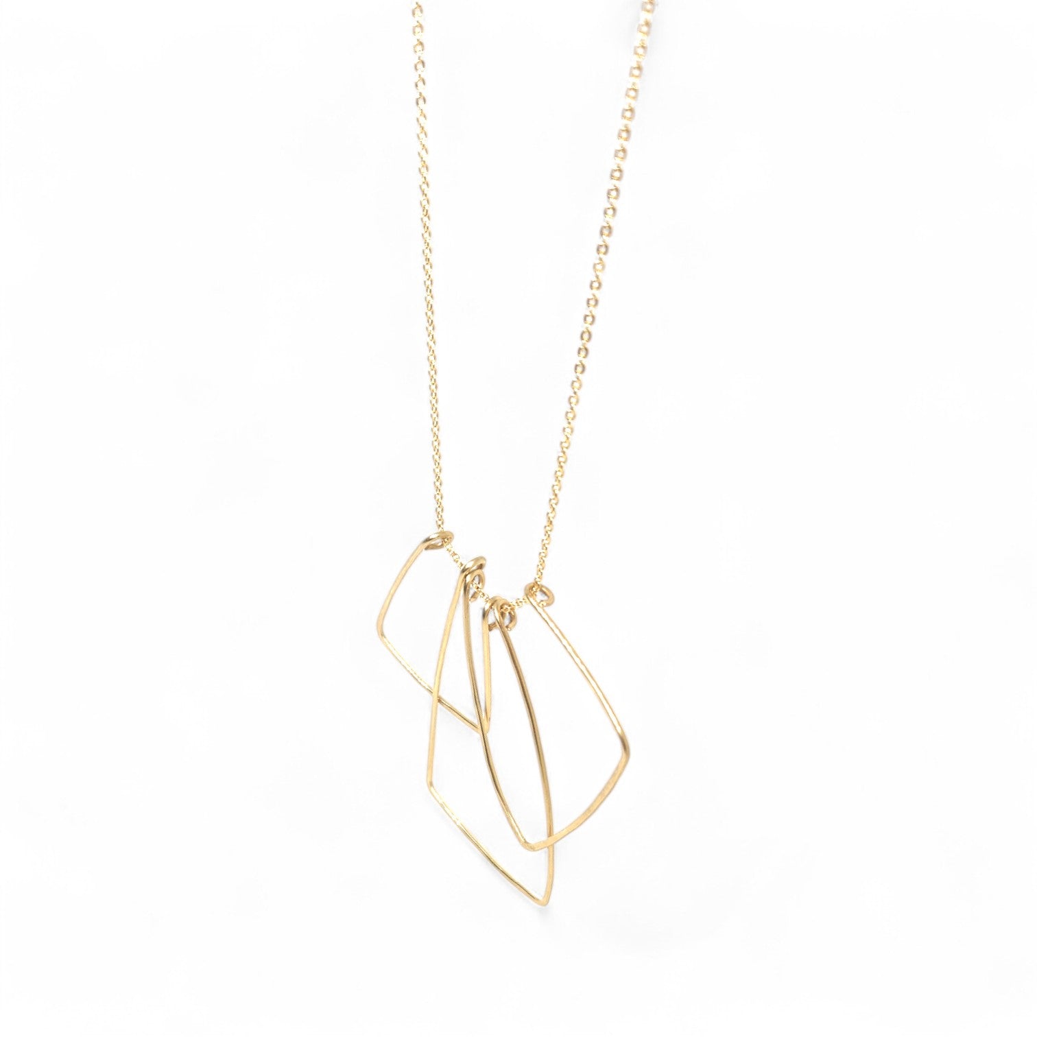 Vilde Hand-hammered Brass Necklace