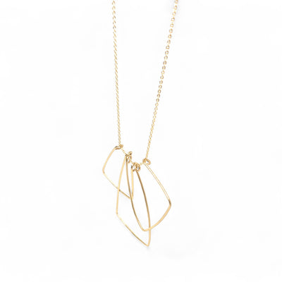 Vilde Hand-hammered Brass Necklace