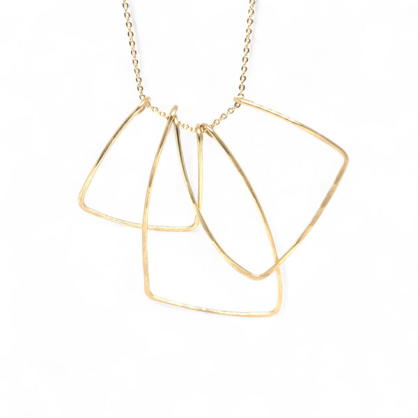 Vilde Hand-hammered Brass Necklace