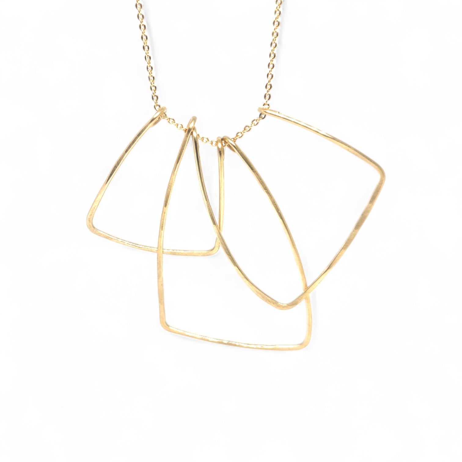 Vilde Hand-hammered Brass Necklace
