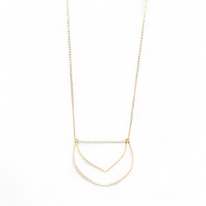 Mette Hand-hammered Brass Necklace
