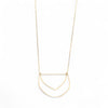 Mette Hand-hammered Brass Necklace